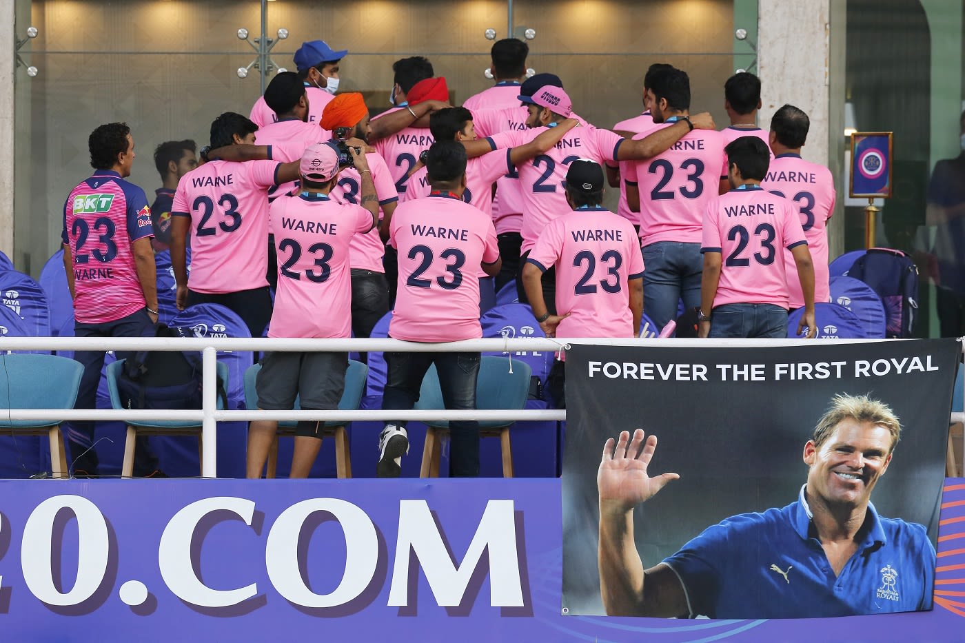 Rajasthan Royals pay tribute to the late Shane Warne
