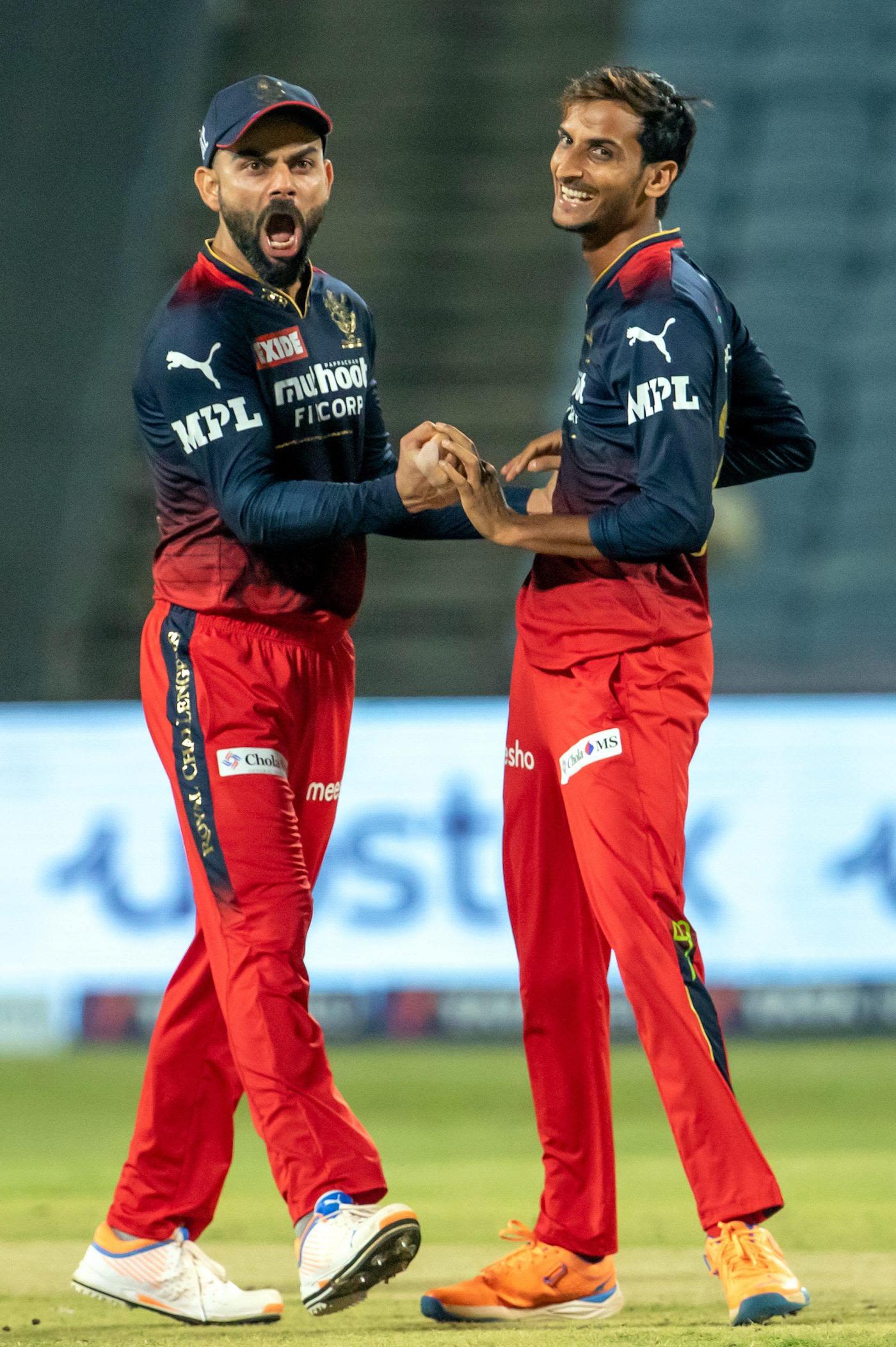 Shahbaz Ahmed struck first for Royal Challengers when he sent back Ruturaj Gaikwad
