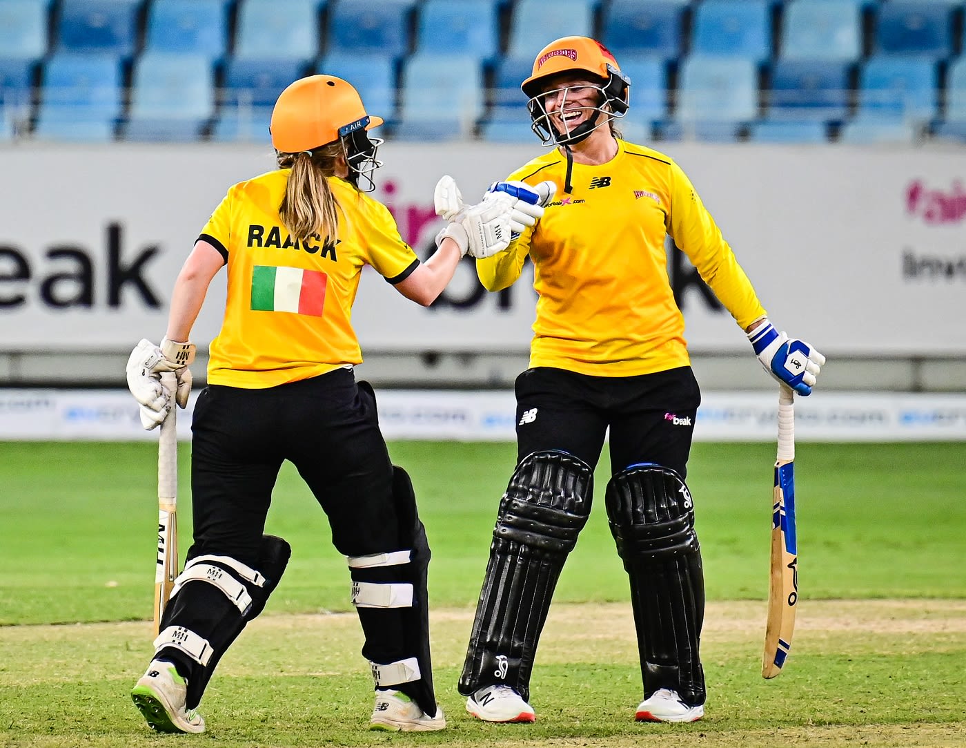 A quick 45-run stand between Celeste Raack and Mignon du Preez provided Warriors the final impetus