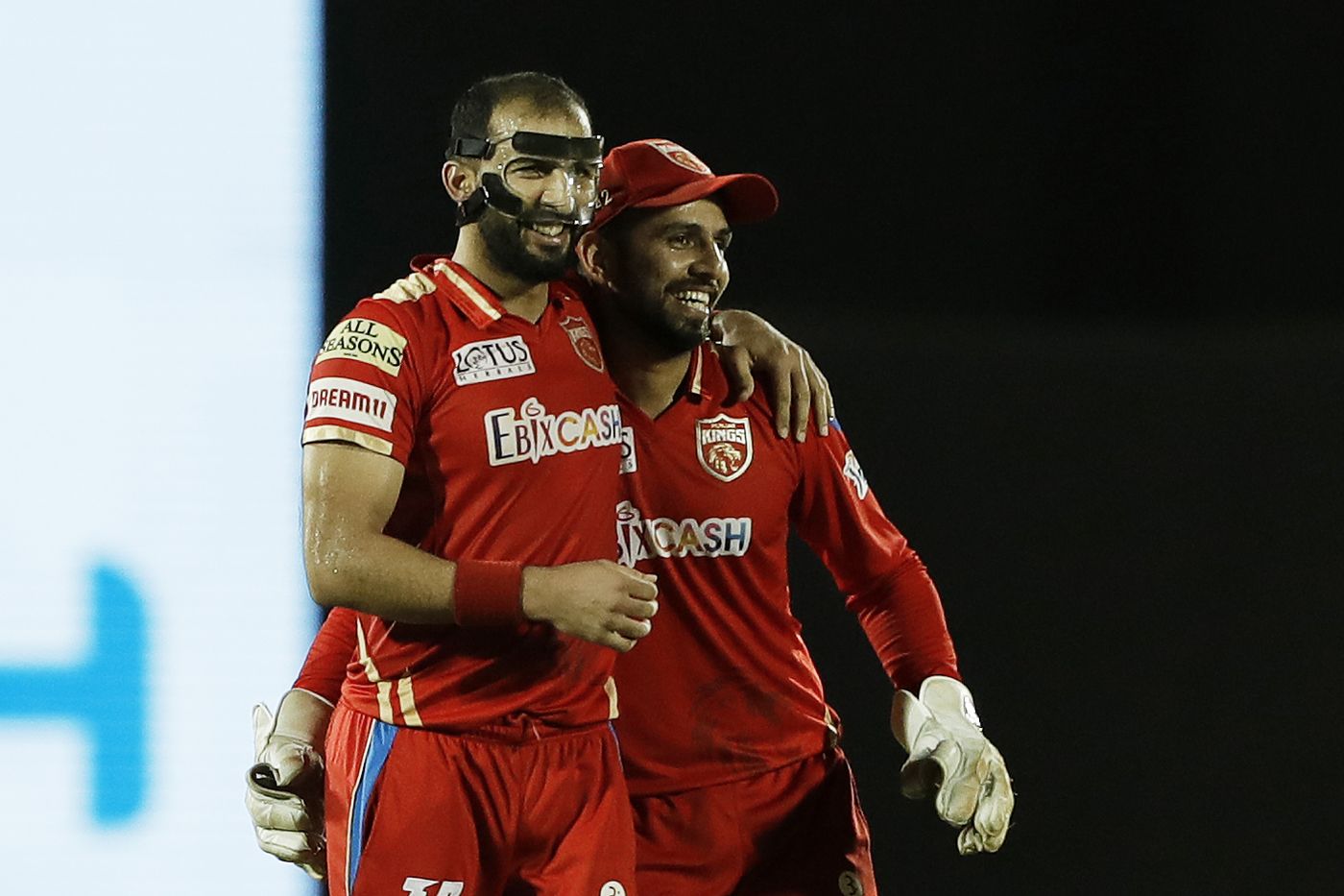 Rishi Dhawan and Jitesh Sharma combined to see the end of Faf du Plessis