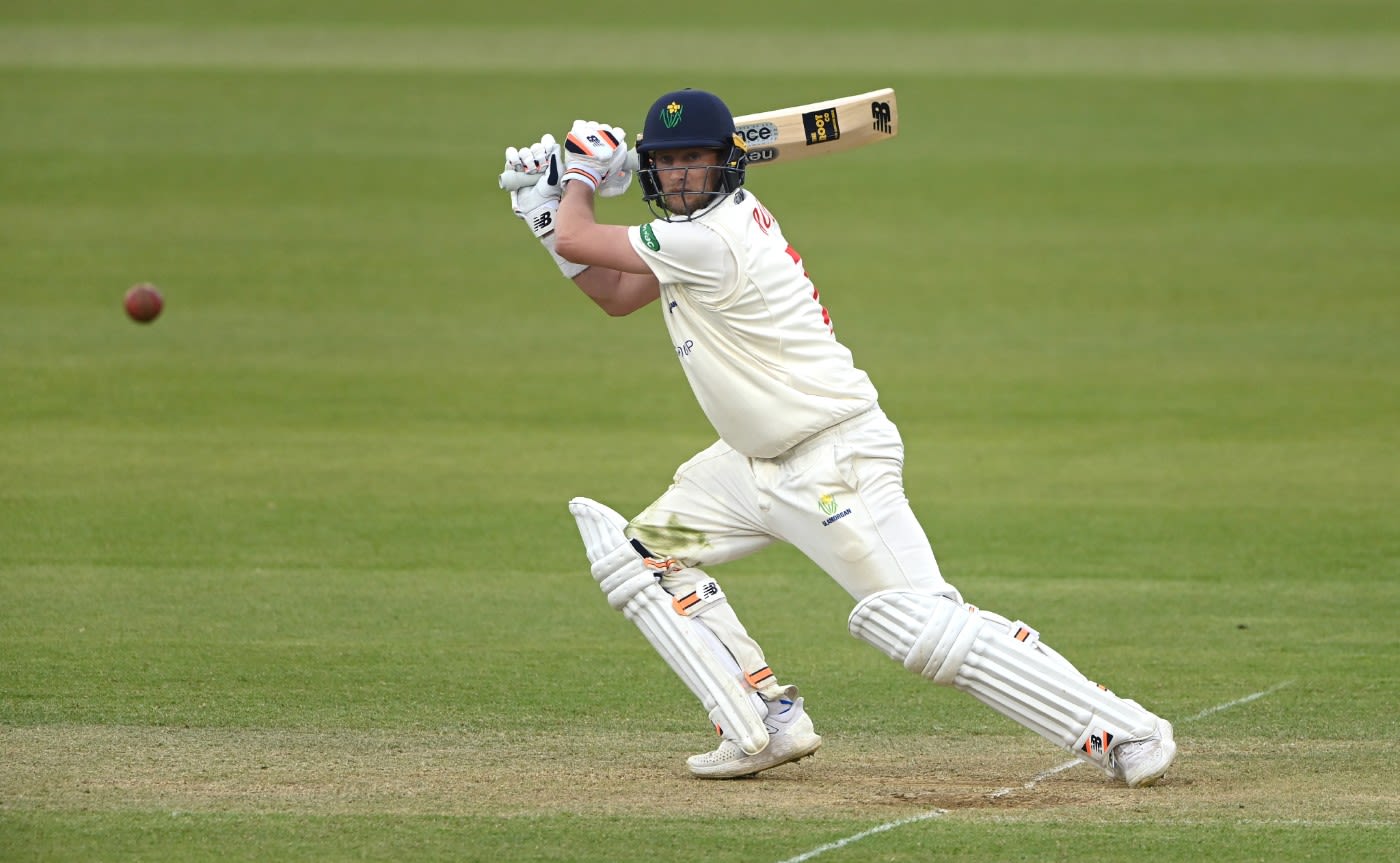 Billy Root cuts a ball to the boundary