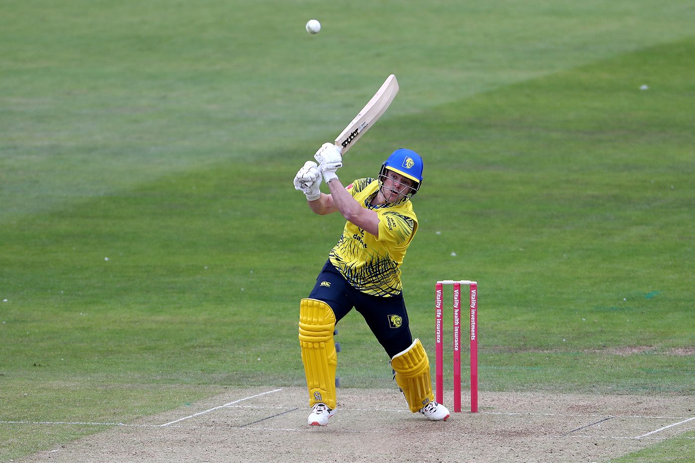Liam Trevaskis goes down the ground