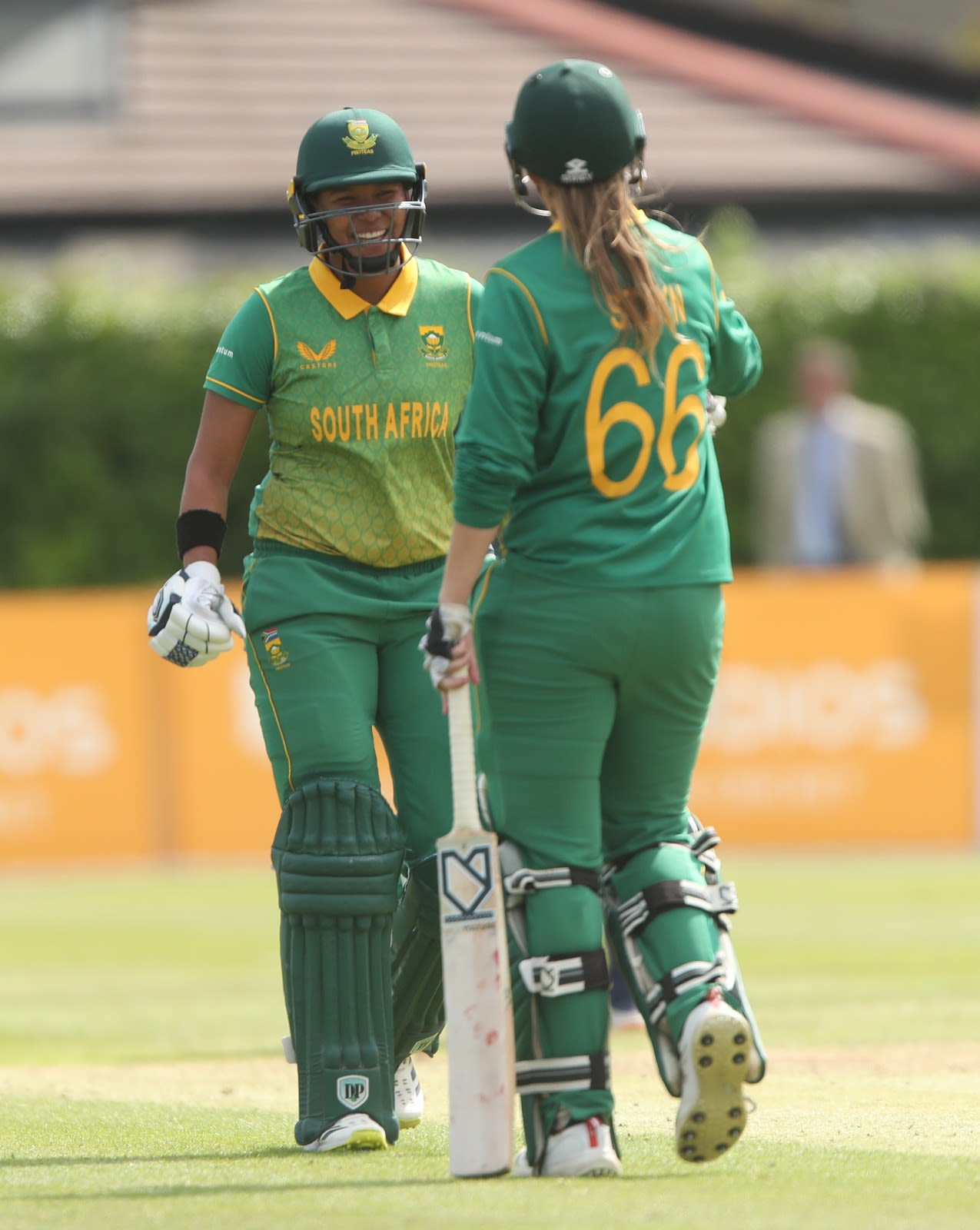 Lara Goodall and Andrie Steyn added an unbeaten 165 for the second wicket
