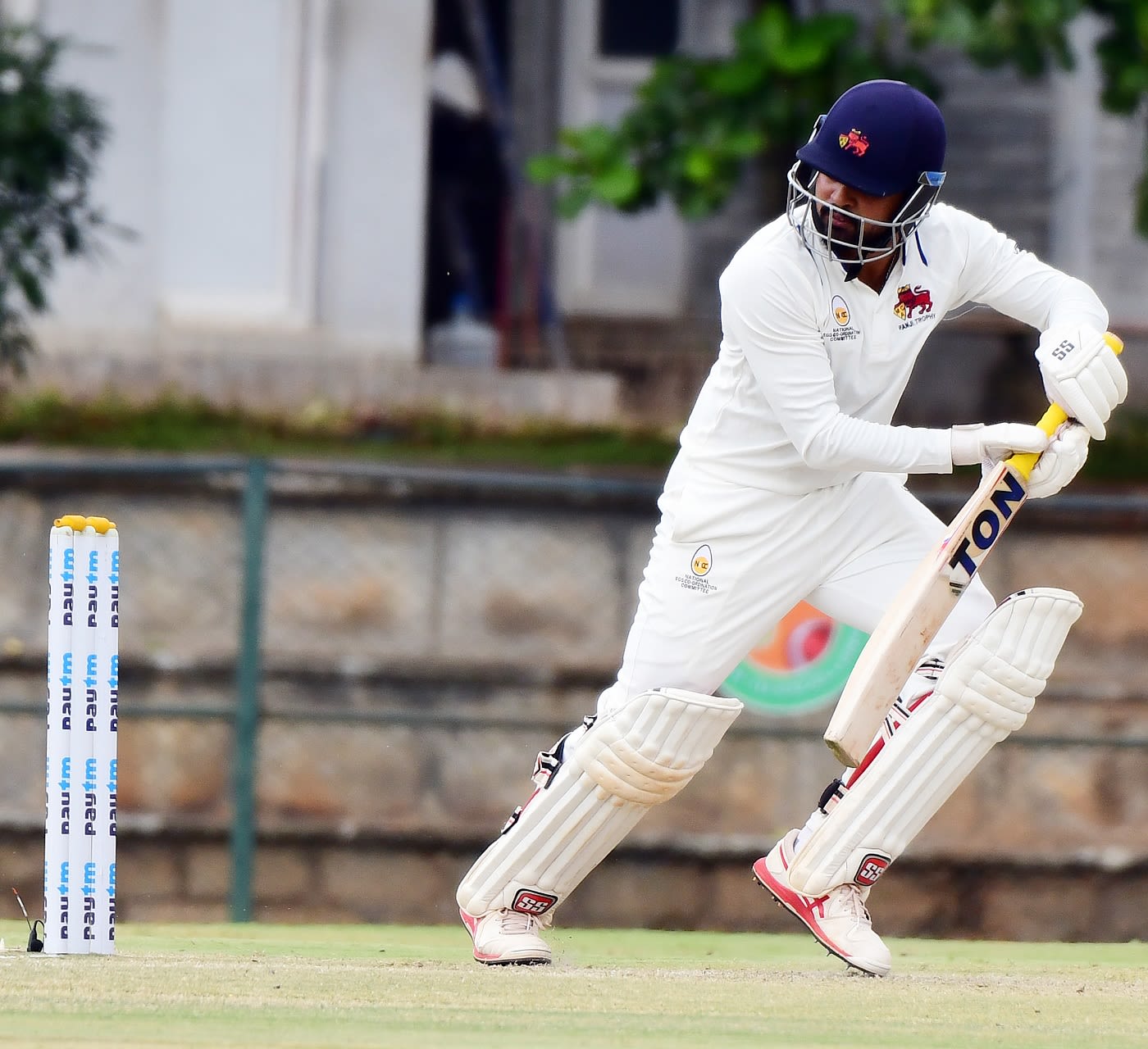 Hardik Tamore slices one away