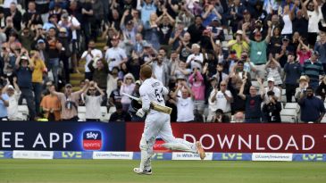 How many batters have scored four or more centuries in three successive Tests?