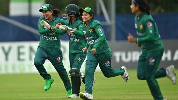 Pakistan bowlers stifle Ireland in rain-hit match