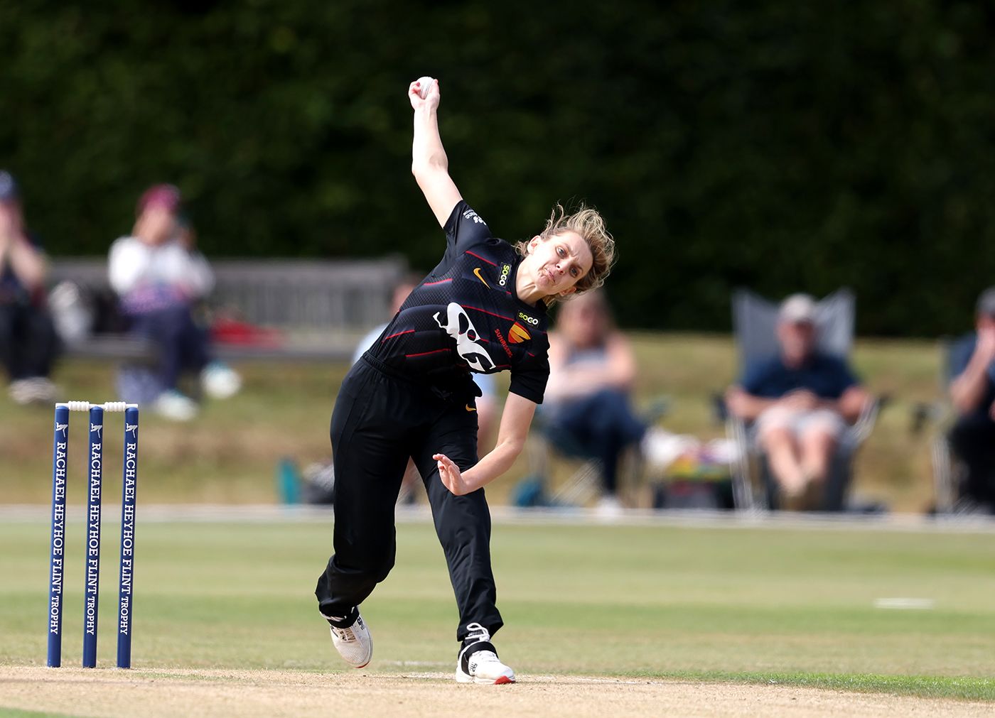 Kate Coppack in her delivery stride