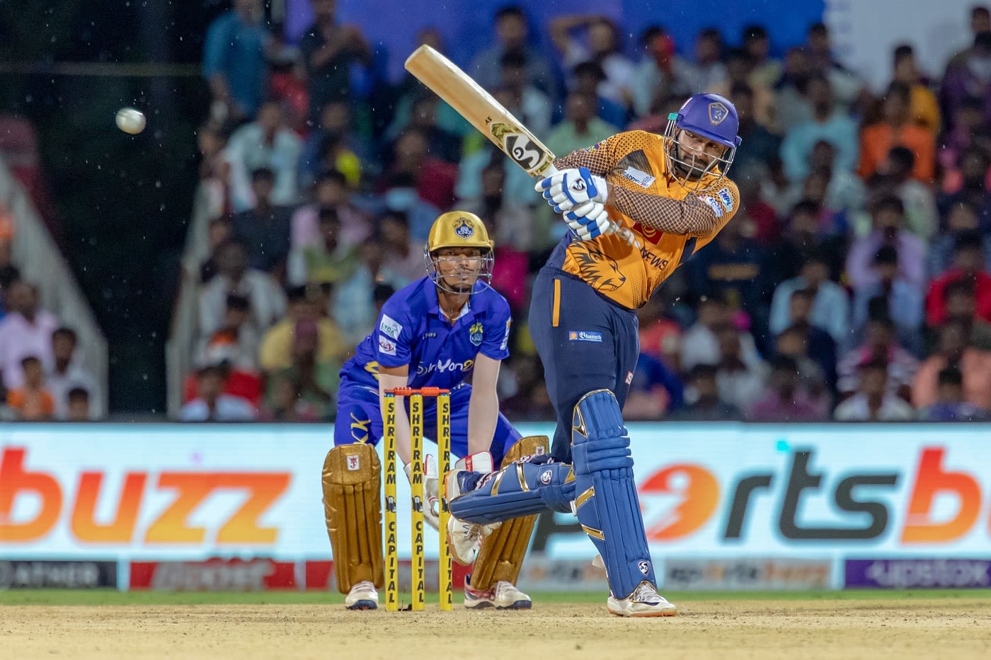 R Sanjay Yadav hoicks one away