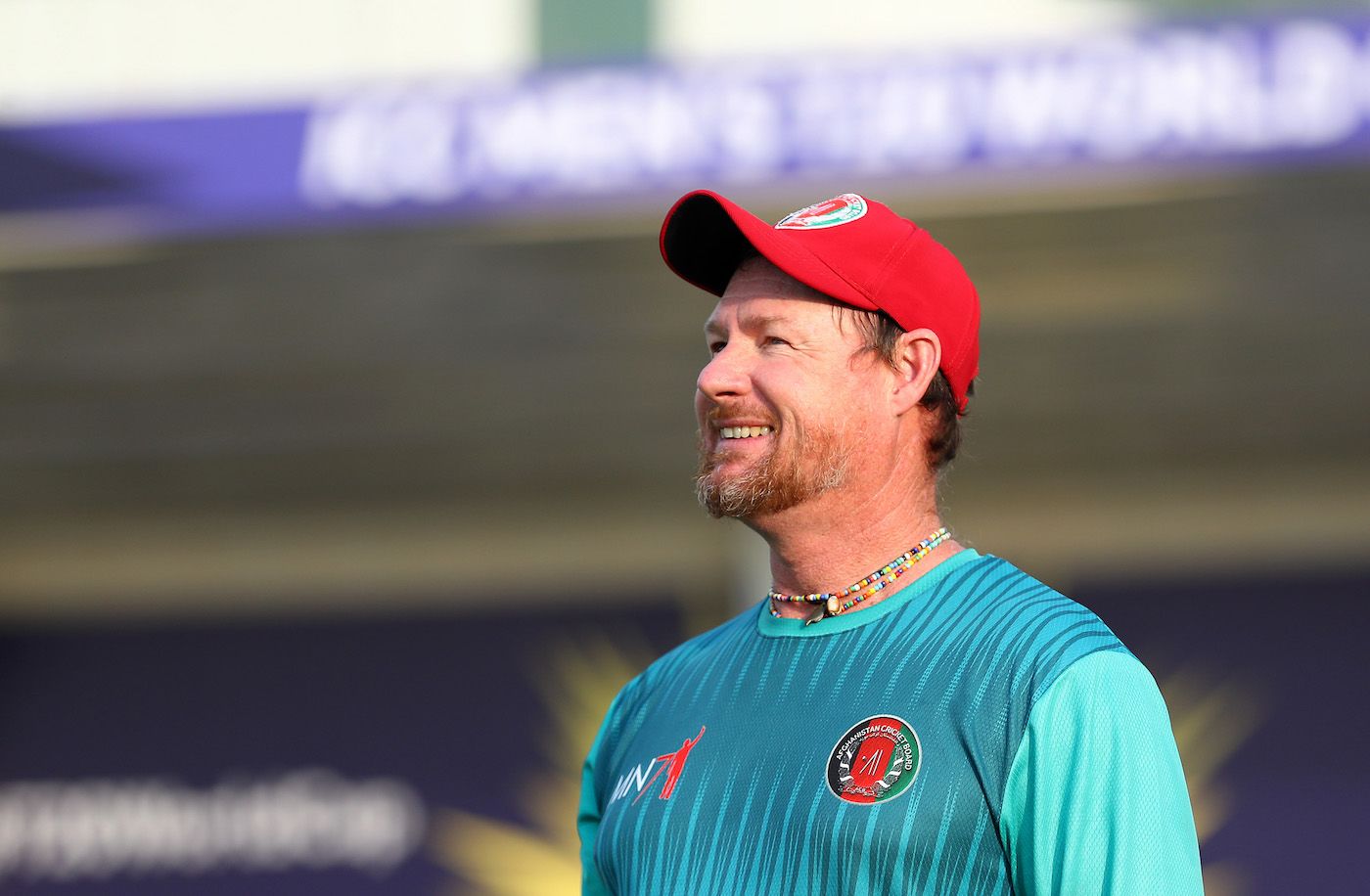 Lance Klusener finds a reason to smile before the match