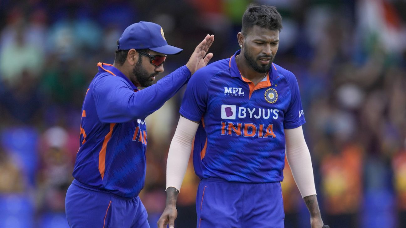 Rohit and Hardik in focus in India selection for West Indies ODIs