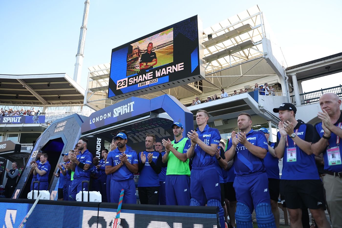 There was a tribute to former London Spirit coach Shane Warne