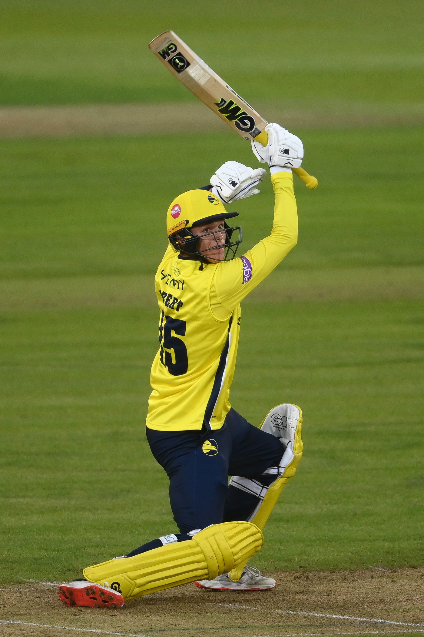 Toby Albert in T20 action for Hampshire