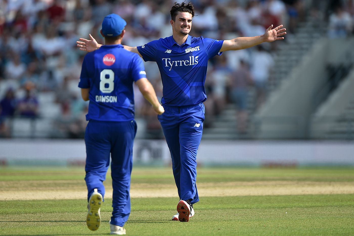 Jordan Thompson celebrates a breakthrough