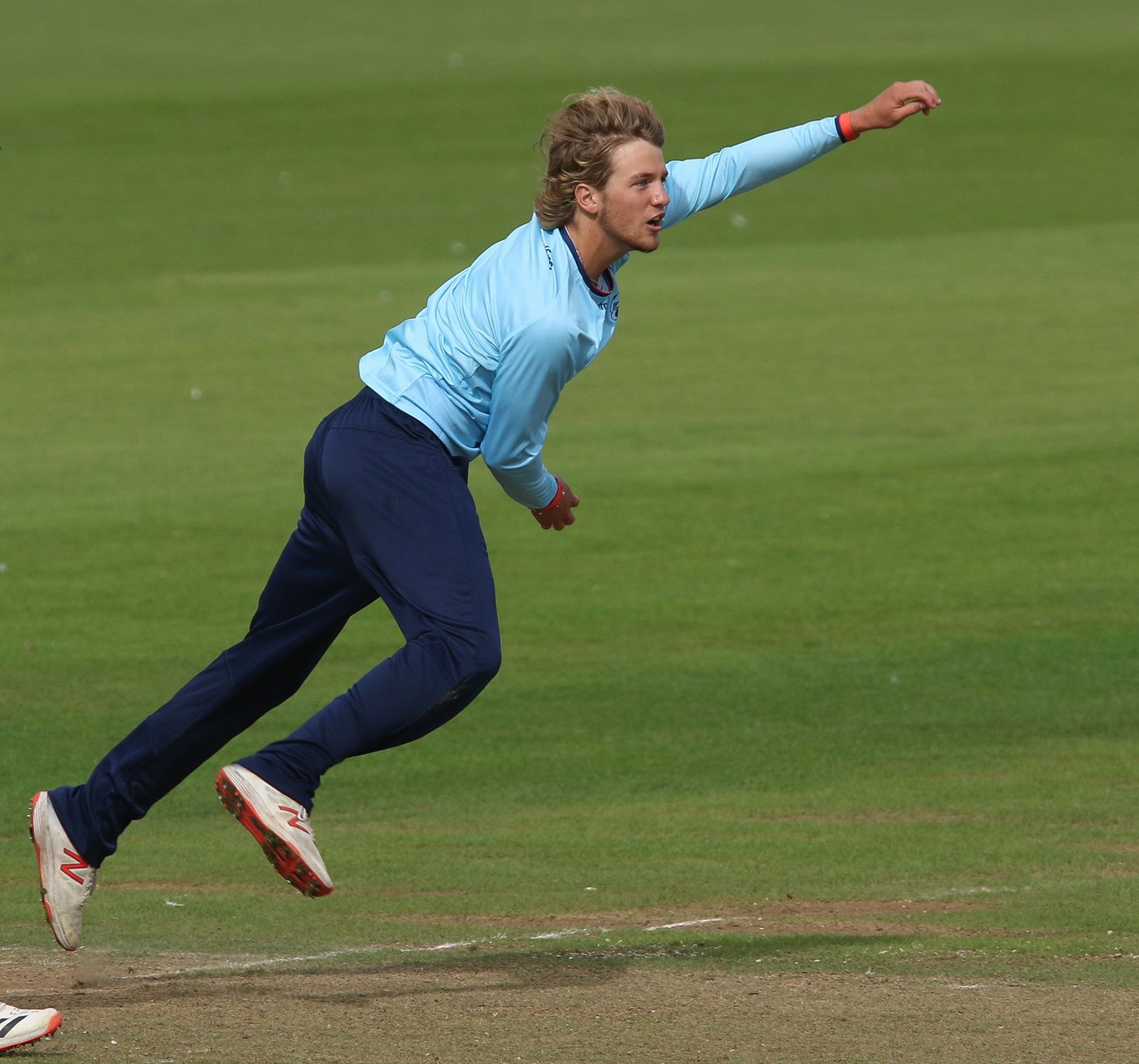 Debutant Luc Benkenstein bowls for Essex