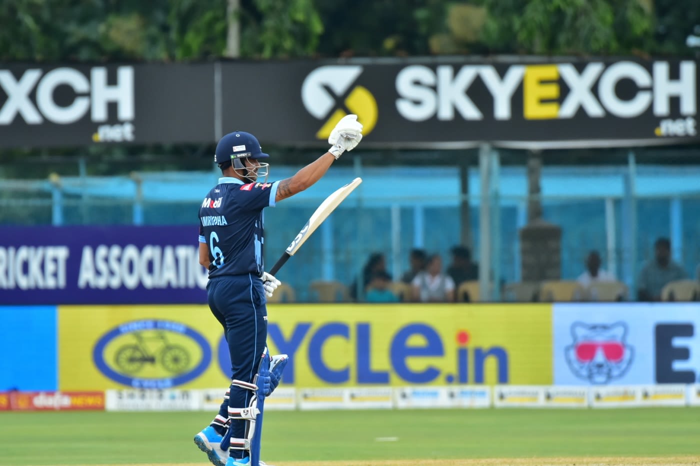 Aniruddha Joshi's cameo took his team to a formidable total