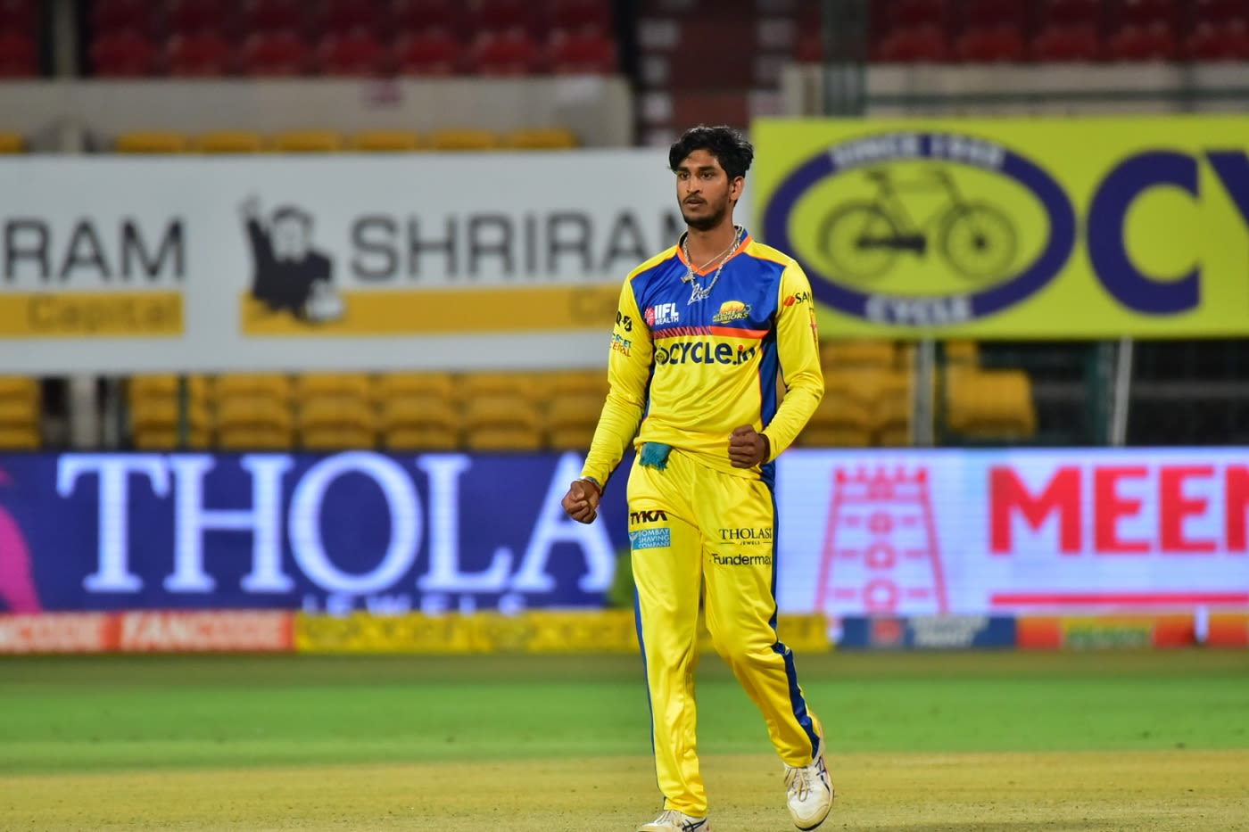 Vidyadhar Patil's early burst reduced Hubli Tigers to 21 for 3 inside four overs
