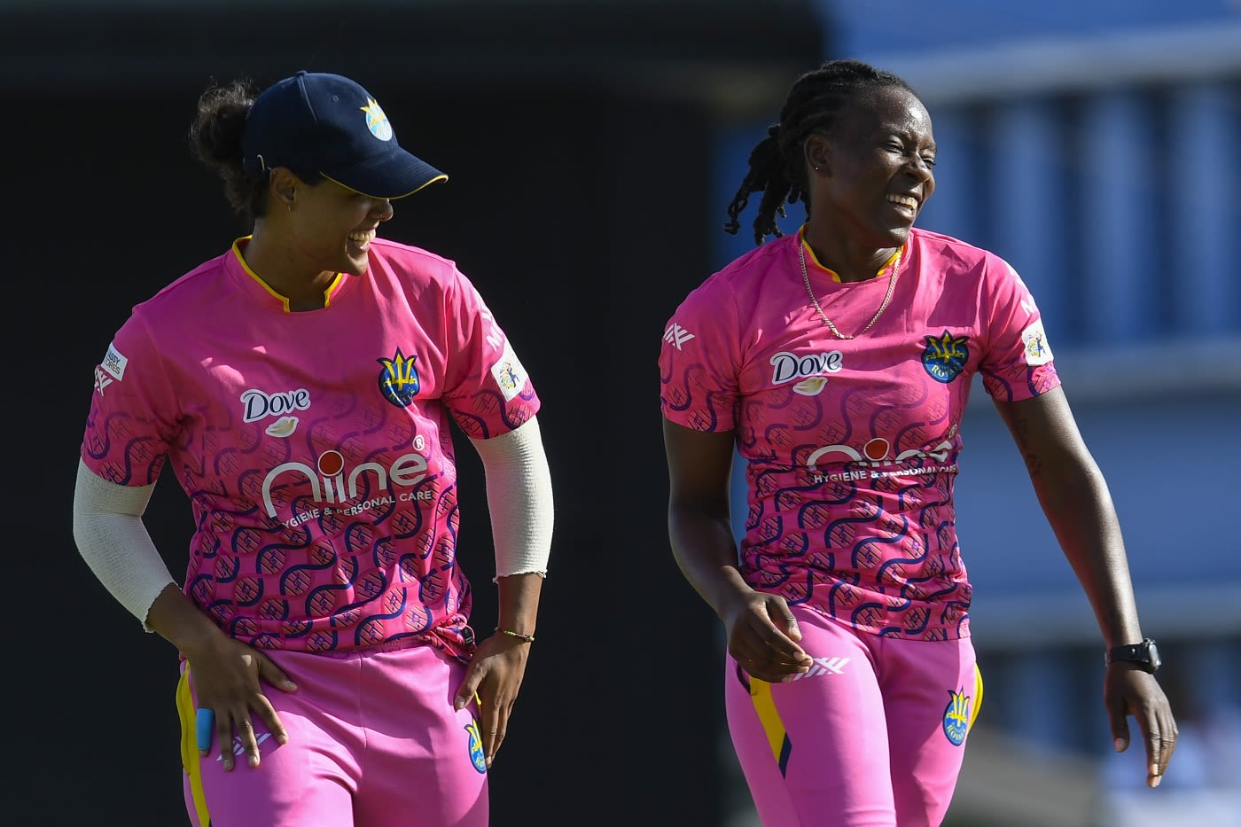 Picking up two wickets, Shakera Selman is all smiles alongside Chloe Tryon