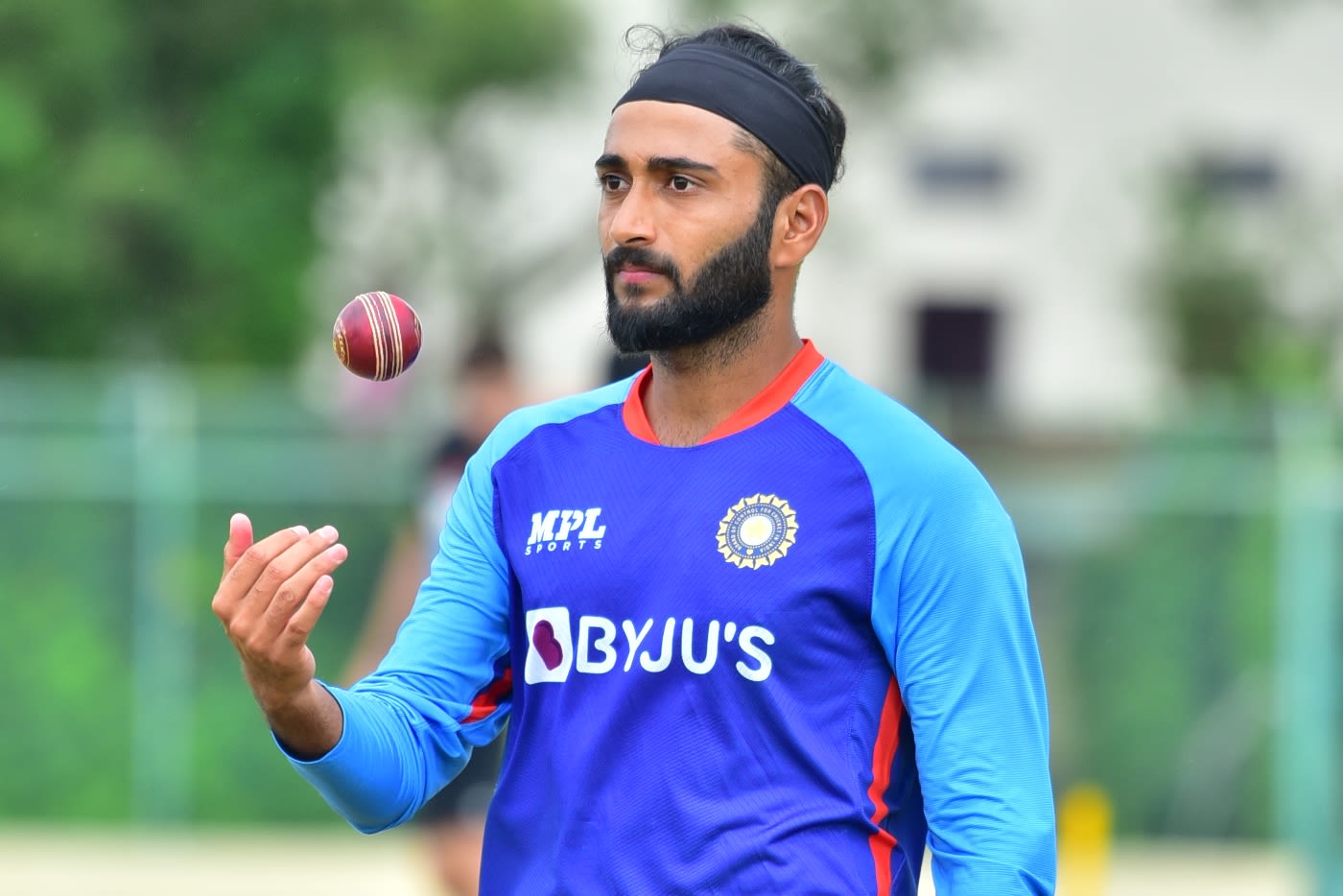Arzan Nagwaswalla before the start of play