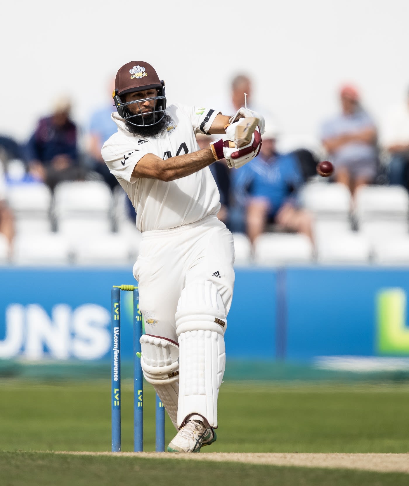 Hashim Amla pulls through the leg side