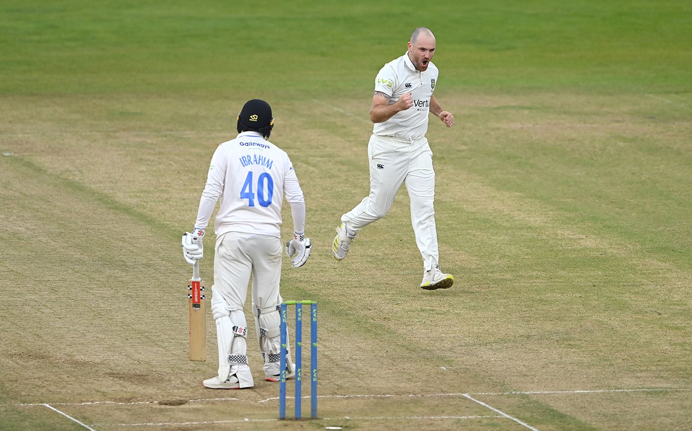 Ben Raine removed Danial Ibrahim lbw