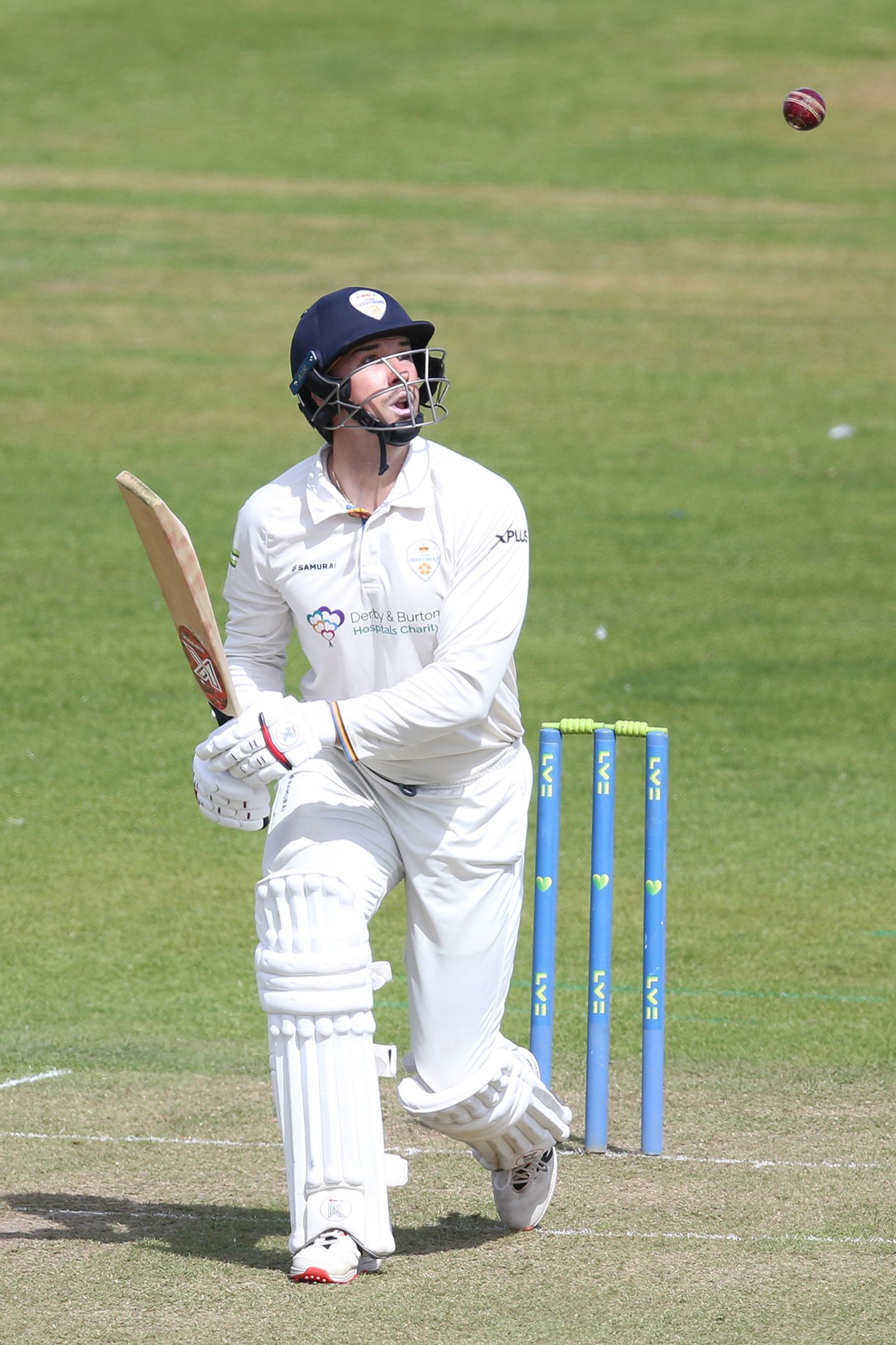 Billy Godleman plays to the leg side