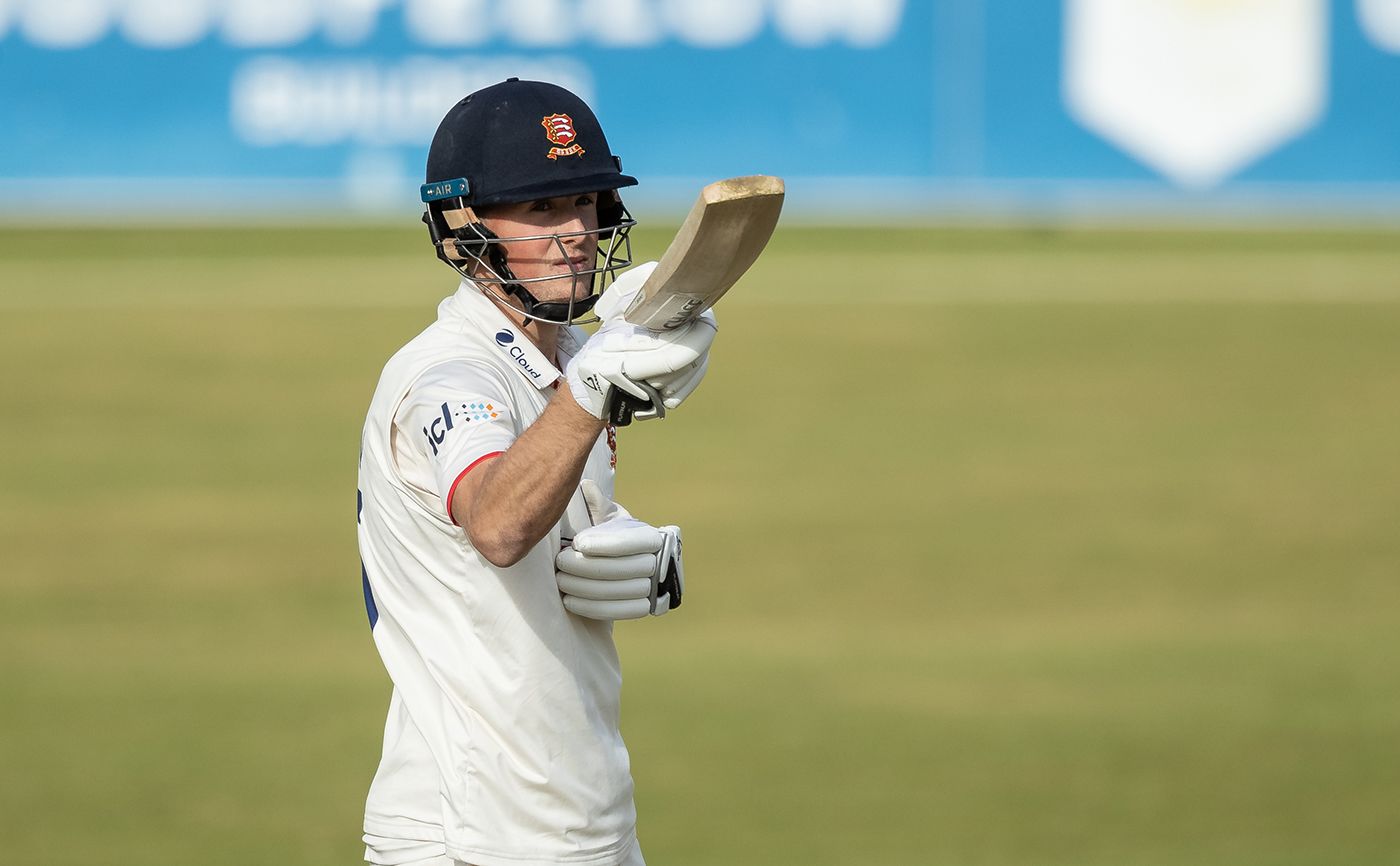 Ben Allison acknowledges the applause on reaching his half-century