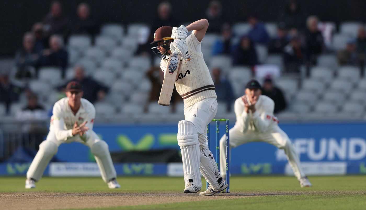Cameron Steel dug in as Surrey collapsed