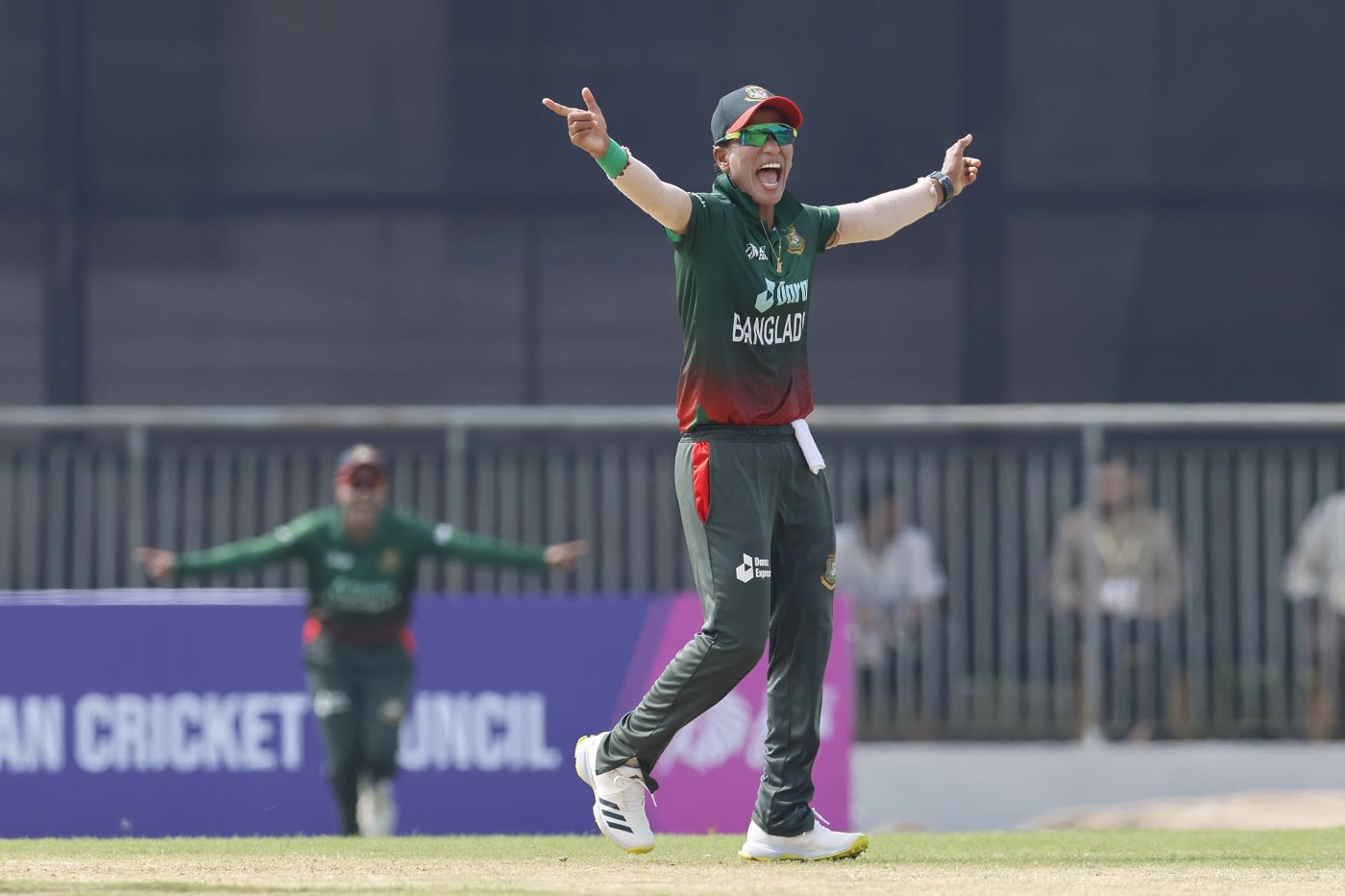 Salma Khatun picked up 1 for 18 off four overs