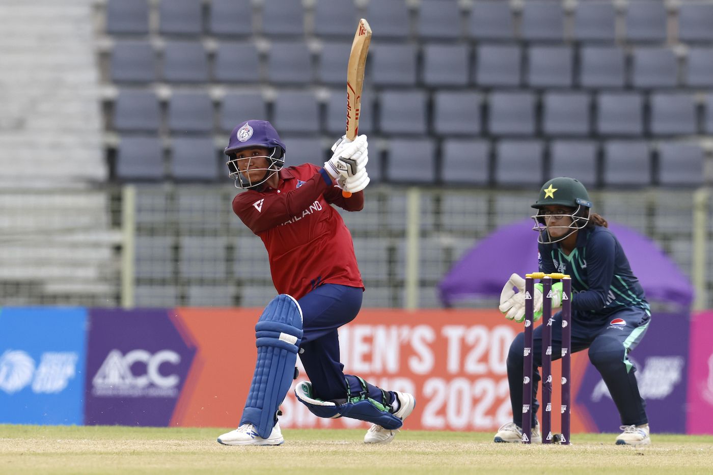 Natthakan Chantham was the star of Thailand's chase with a 51-ball 61