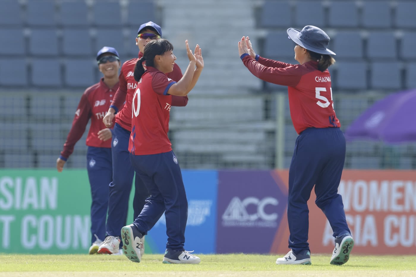 A low full toss from Phannita Maya got the better of Smriti Mandhana