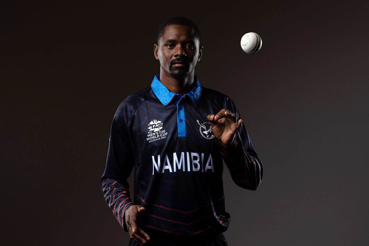 Tangeni Lungameni poses for a World Cup photo shoot