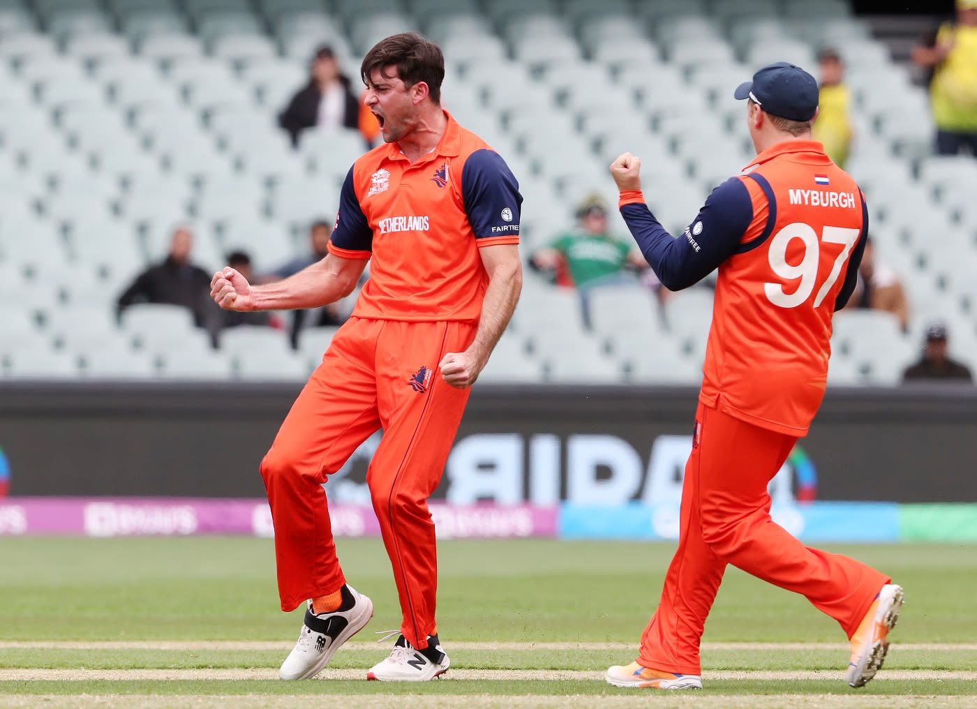 Brandon Glover dismissed Regis Chakabva with an lbw call