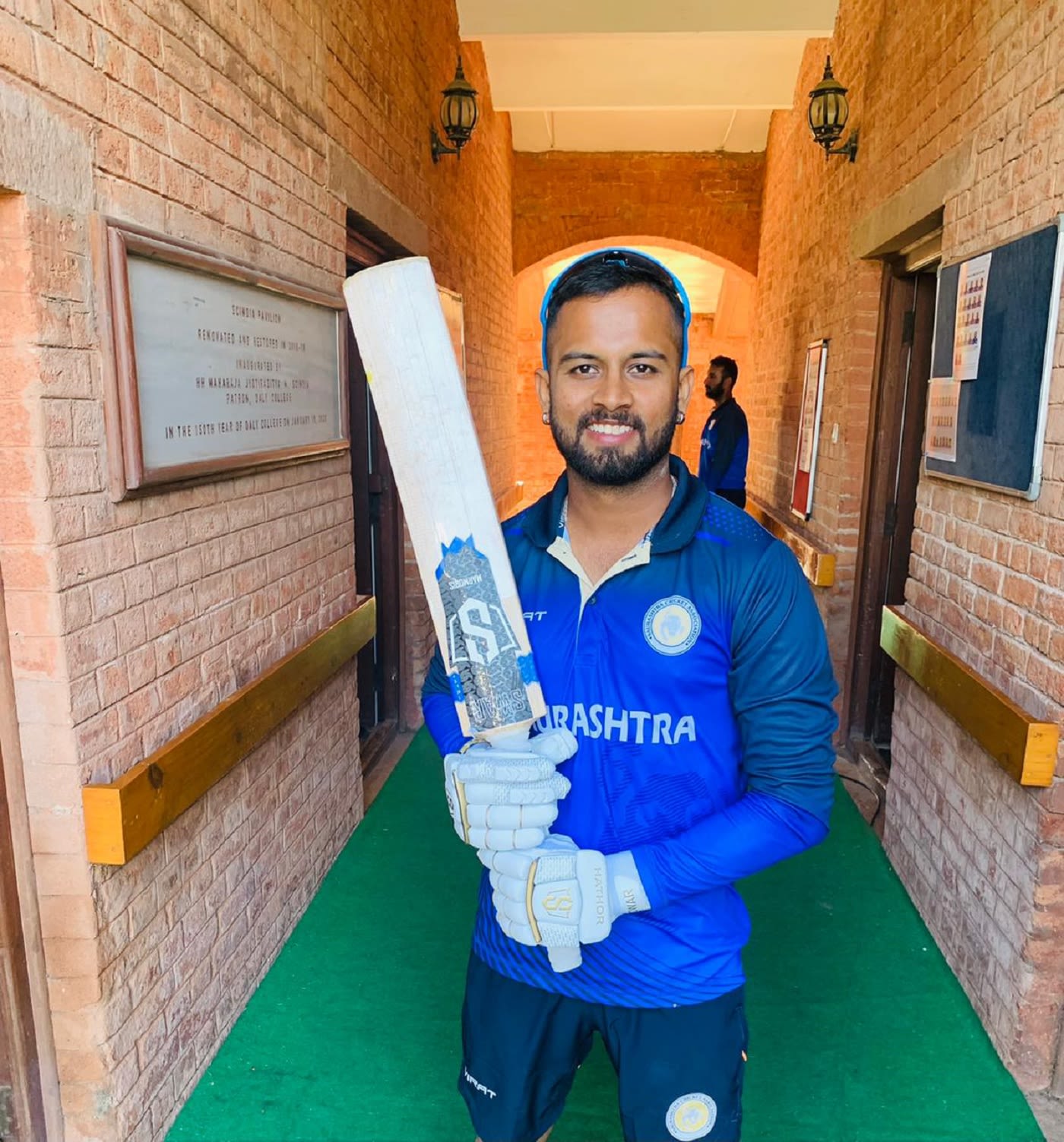 Samarth Vyas smashed a 131-ball 200 against Manipur