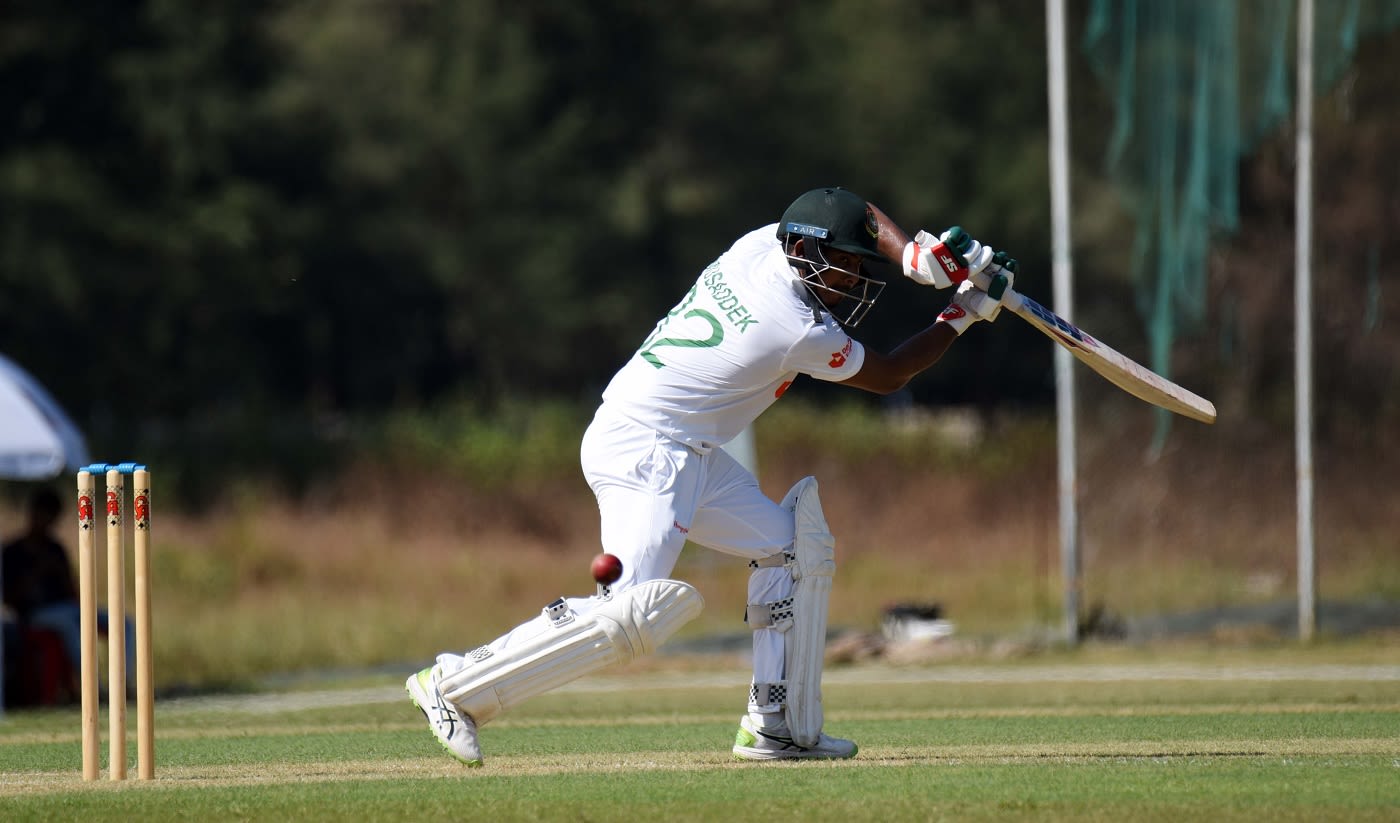 Mosaddek Hossain provided resistance with a half-century