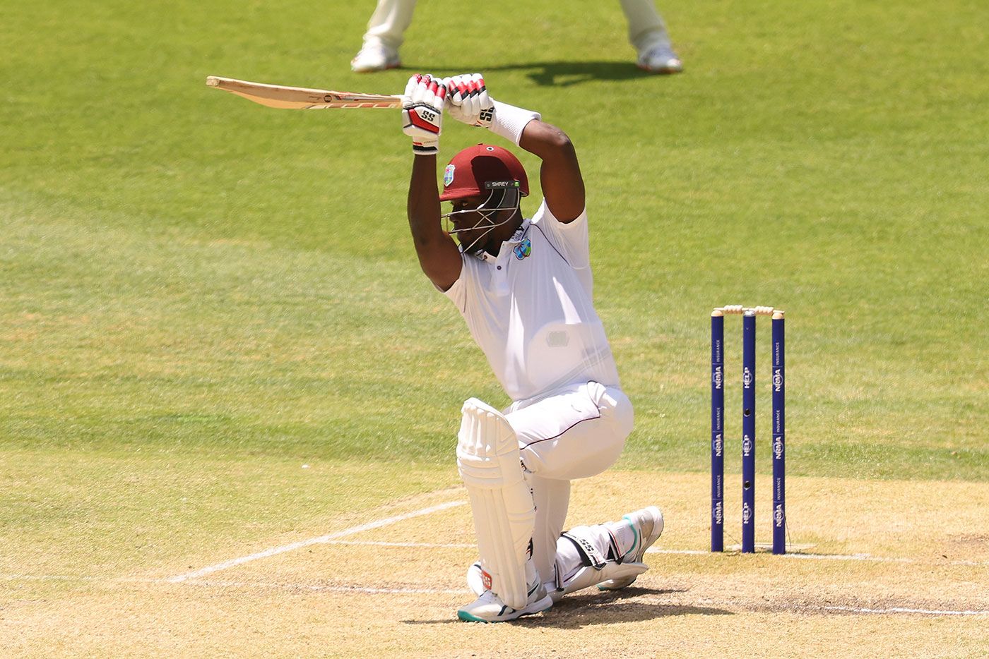 Nkrumah Bonner brings out a drive