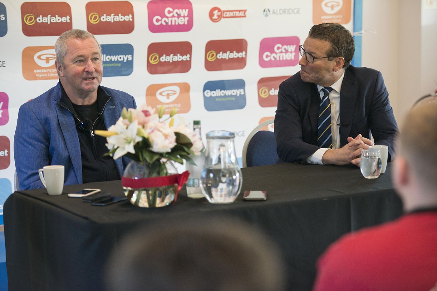 Paul Farbrace and Rob Andrew address the press