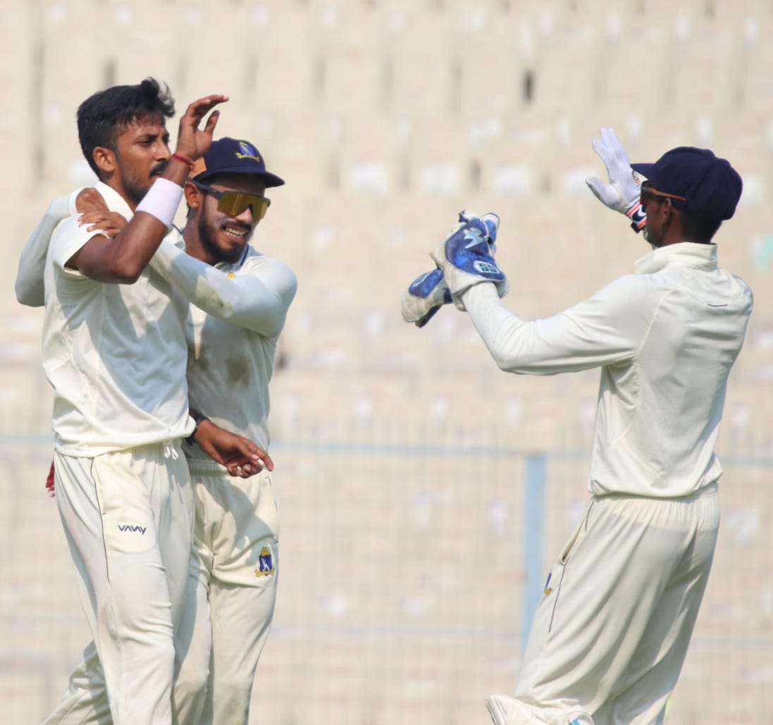 Ishan Porel picked up his fourth five-wicket haul in first-class cricket
