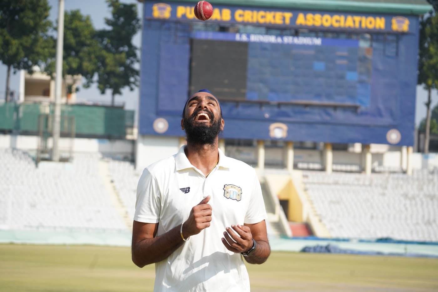 Baltej Singh is all smiles