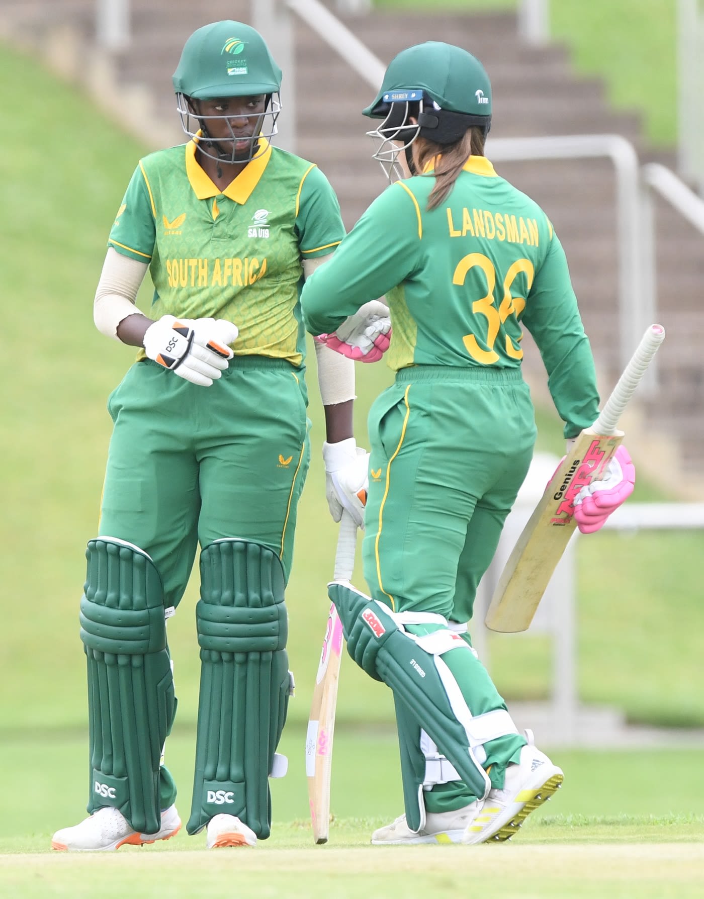 Oluhle Siyo and Madison Landsman during their partnership