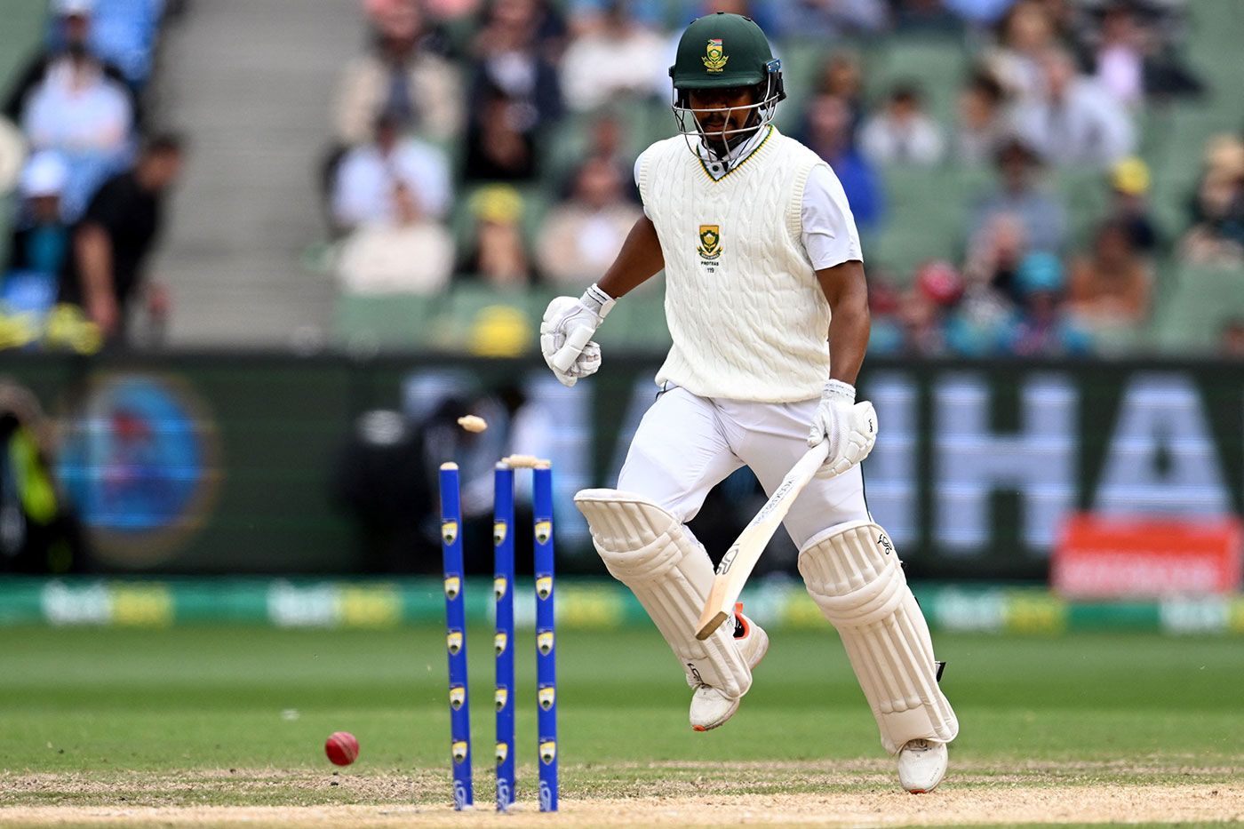 Khaya Zondo was run out by a direct hit