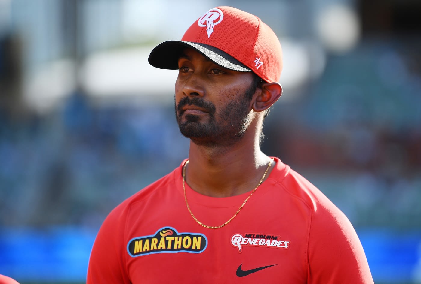 Debutant Ruwantha Kellepotha looks on