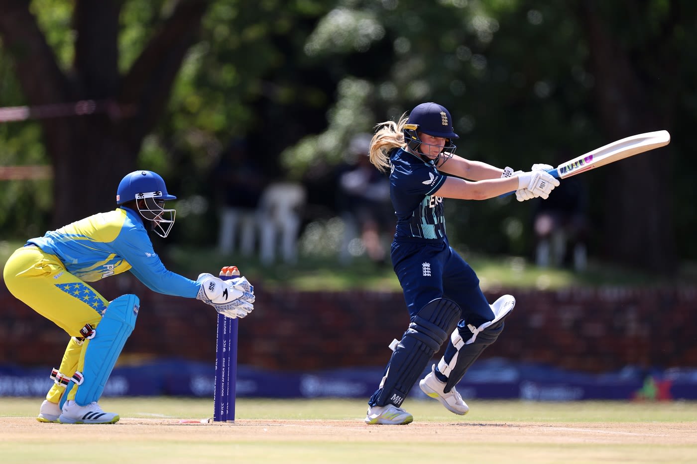 Liberty Heap in action against Rwanda
