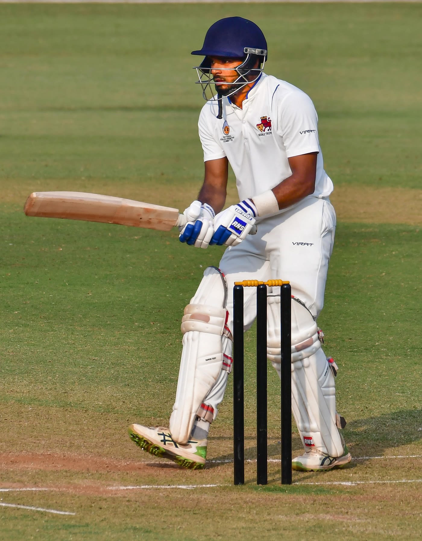 Prasad Pawar plays on the leg side