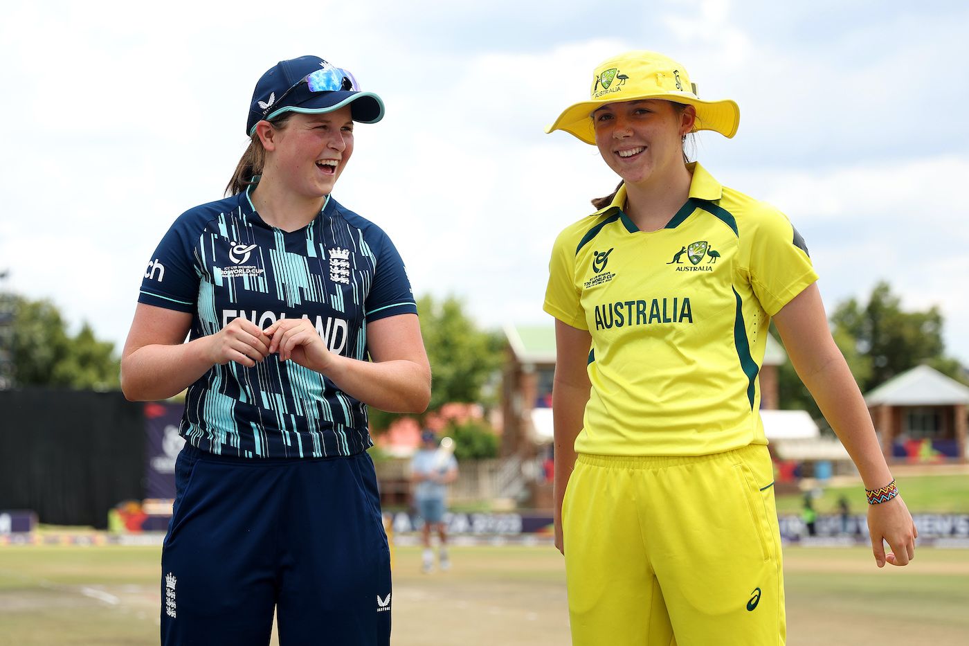 Rhys McKenna and Grace Scrivens have another happy picture at the toss