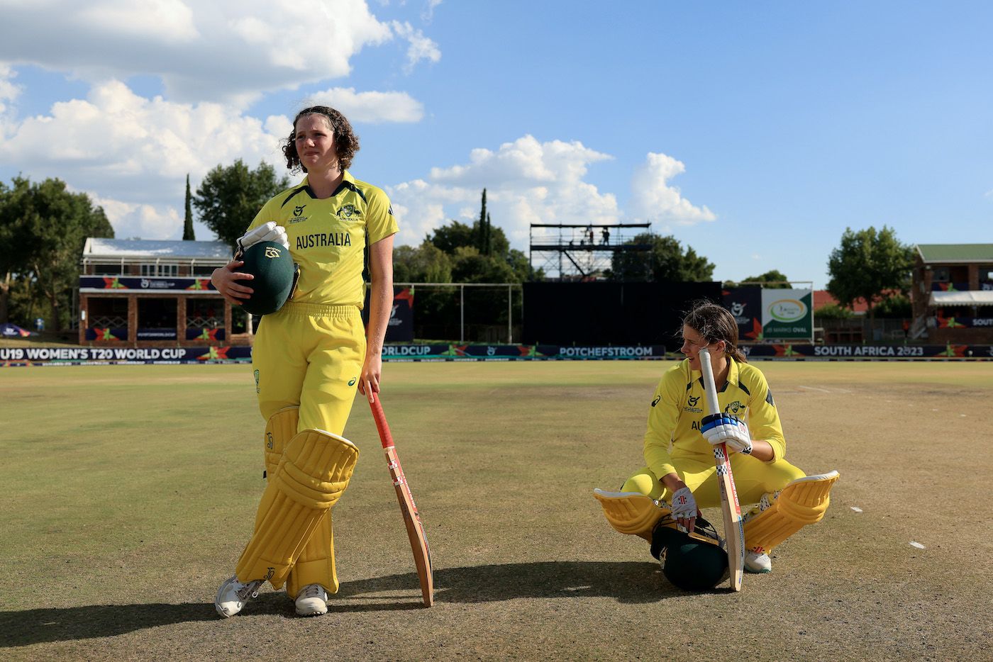 Ella Wilson and Maggie Clark after the loss