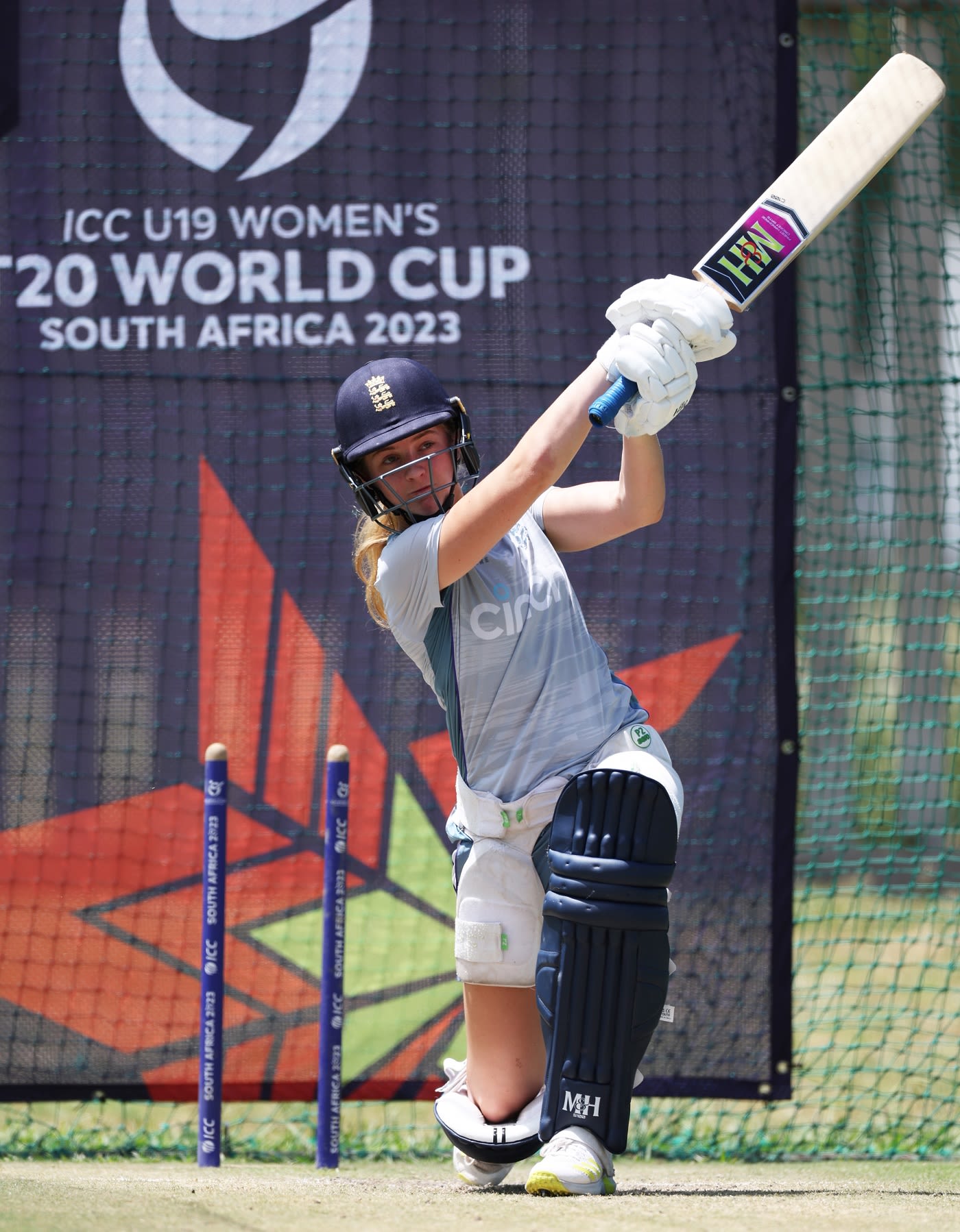 Liberty Heap bats in the nets