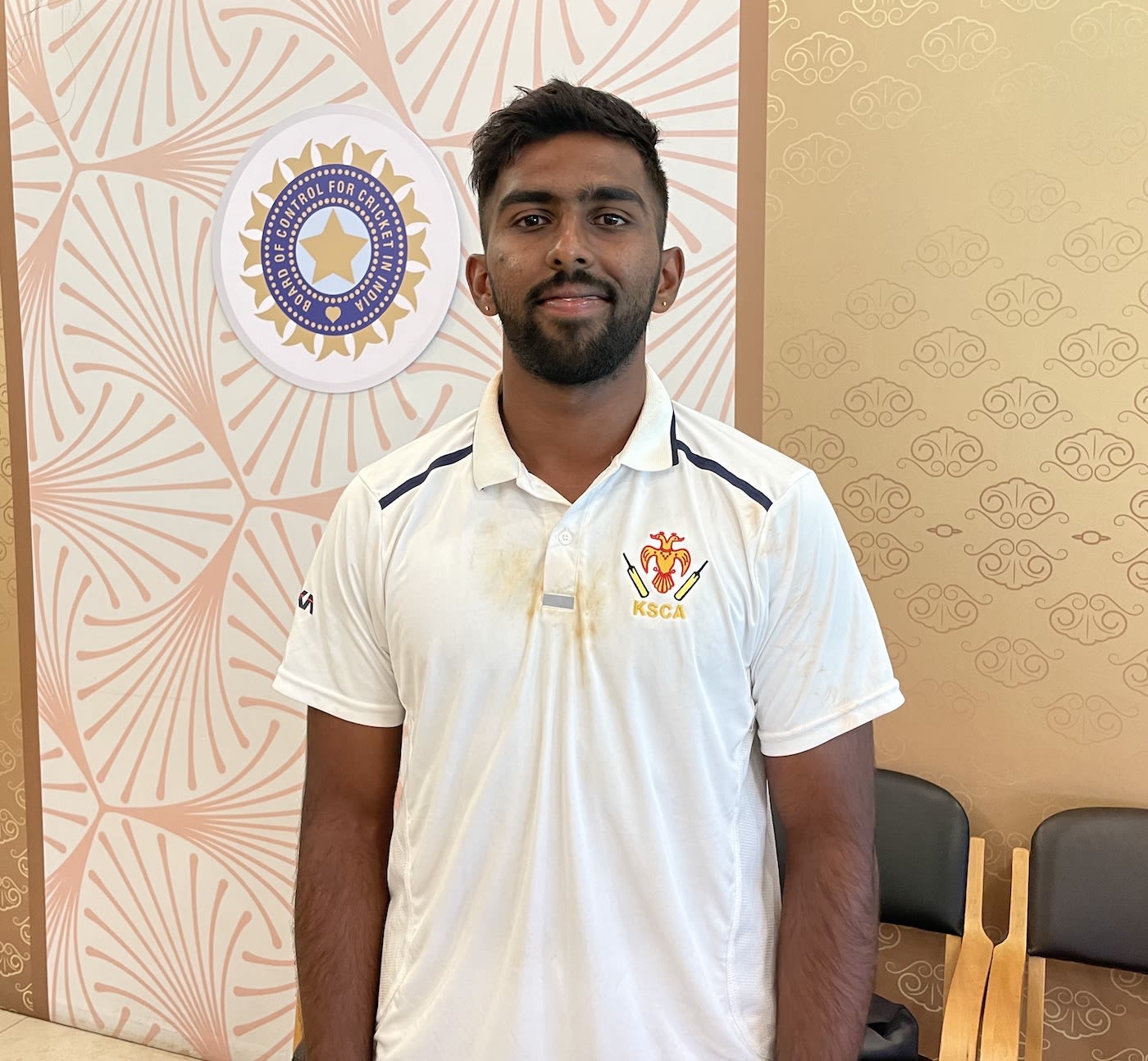 M Venkatesh made his first-class debut in the Ranji Trophy quarter-final against Uttarakhand