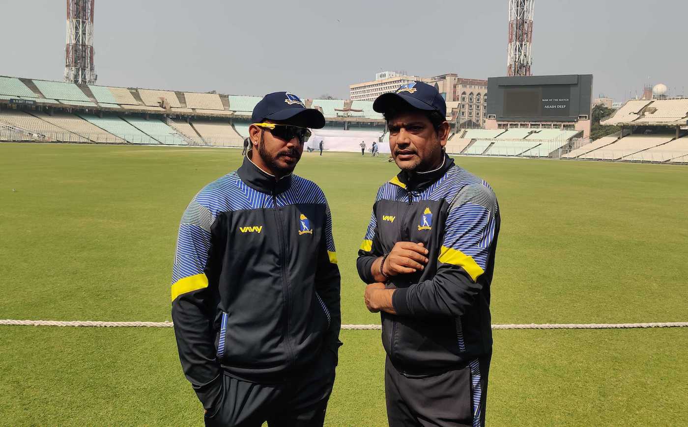 Manoj Tiwary, the captain, and Laxmi Ratan Shukla, the coach, get together after Bengal's win