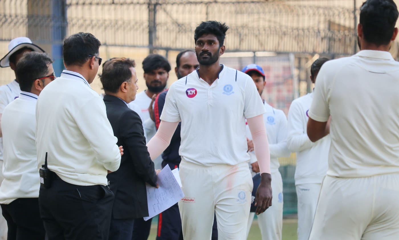 Prithvi Raj was named Player of the Match