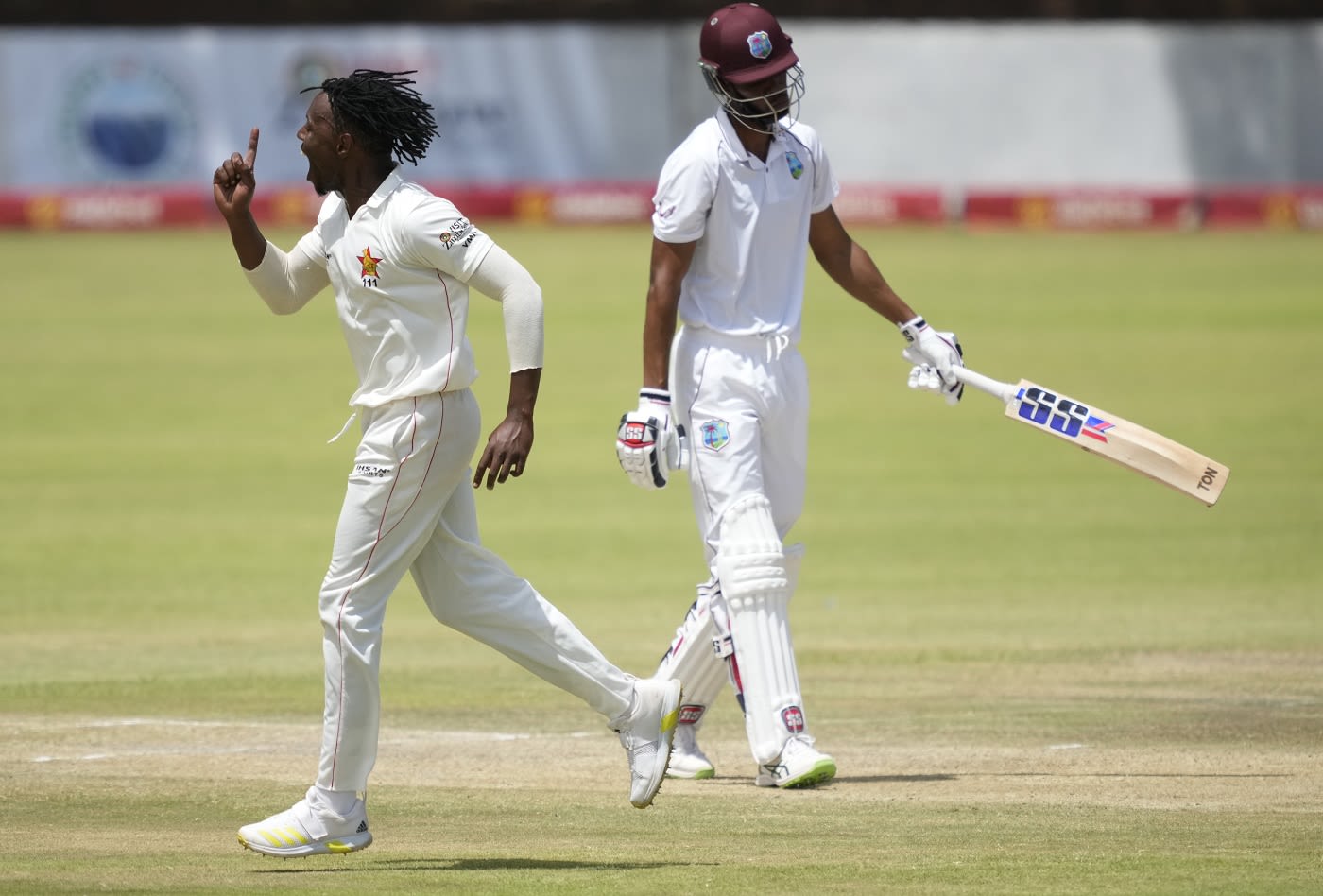 Victor Nyauchi is delighted after cleaning up Roston Chase